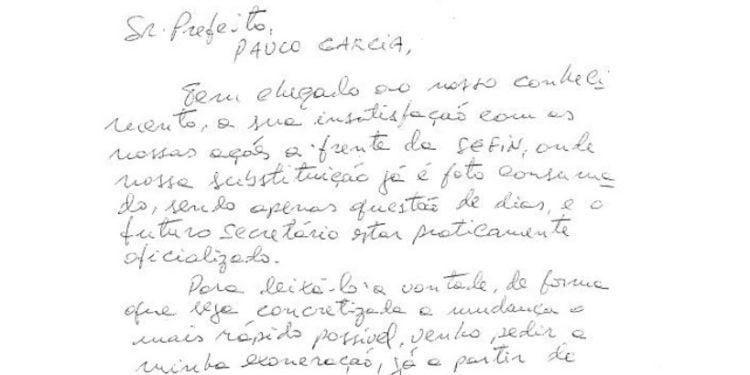 Após vazamento de troca na Secretaria de Finanças, Cairo Peixoto