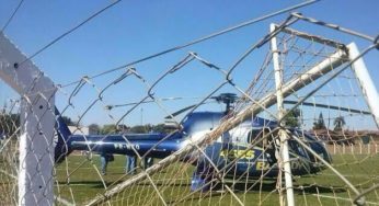 Helicóptero de Baldy faz pouso forçado em Goianira