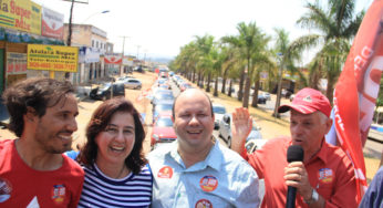 Marina Sant’Anna encontra representantes do movimento pela reforma agrária e participa de carreata