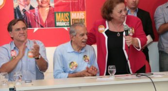 Iris elogia Gomide e exalta o governo de Lula ao receber apoio