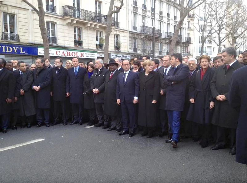 Marcha na França contra o terrorismo