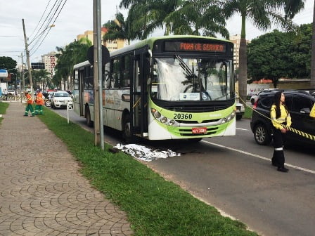 mulher atropelada