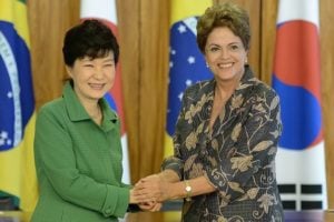 Dilma recebe presidente da Coreia do Sul e destaca comércio entre os países