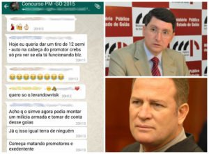 Ameacas ao promotor fernando krebs e ao major araujo no whatsapp