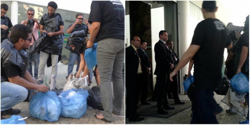 Após manifestação, professores e policiais legislativos entram em confronto na Assembleia