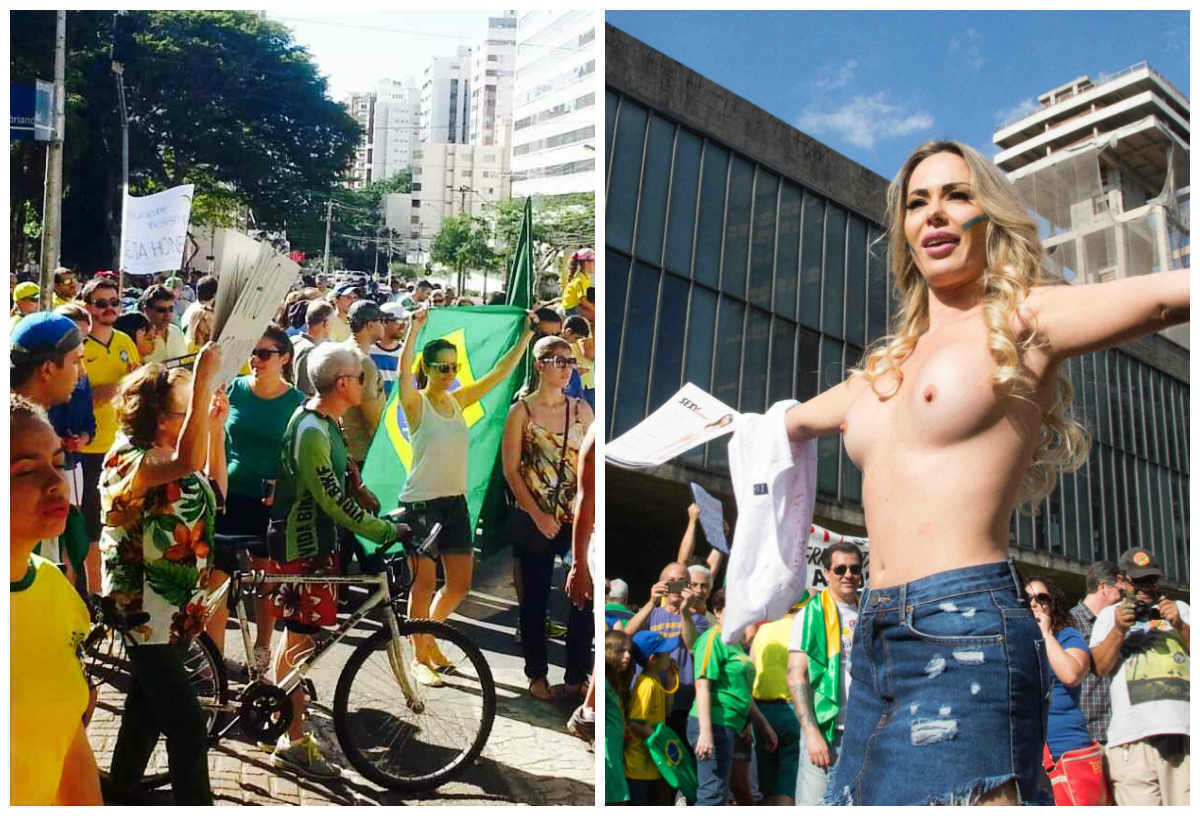 manifestacao em goiania e em sao paulo