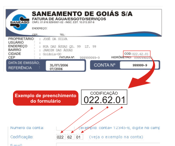 conta saneago