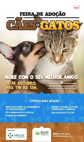 Feira de Adoção de Cães e Gatos em Goiânia