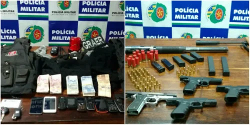 apreendidas armas e dinheiro com Cesinha