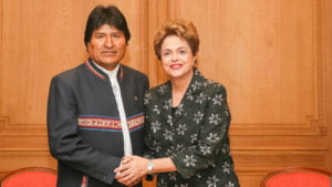 dilma e evo morales visita