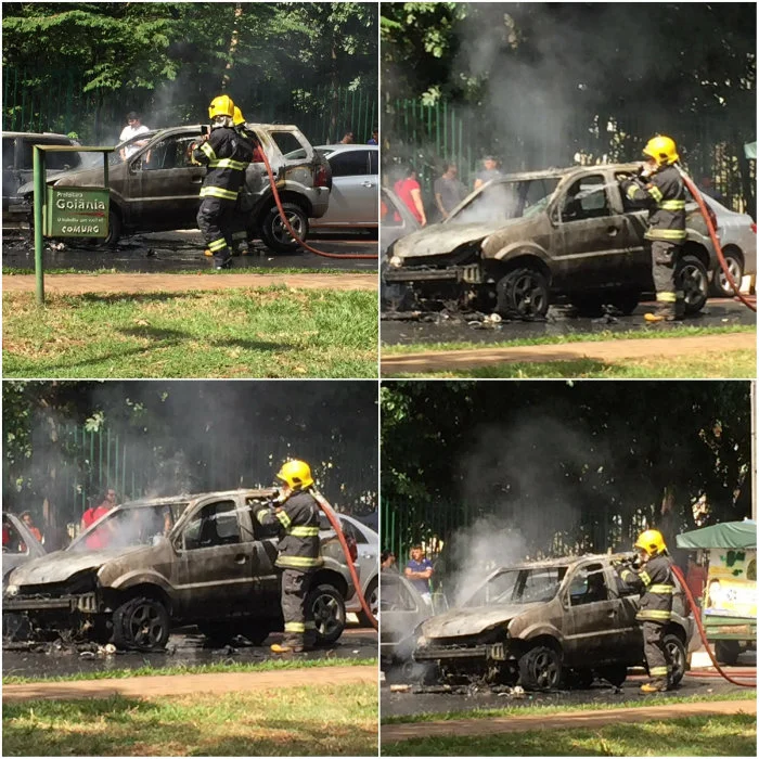 CARRO PEGA FOGO GOIANIA ST PEDRO