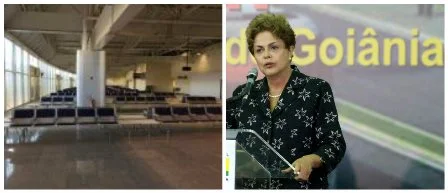 collage dilma aeroporto