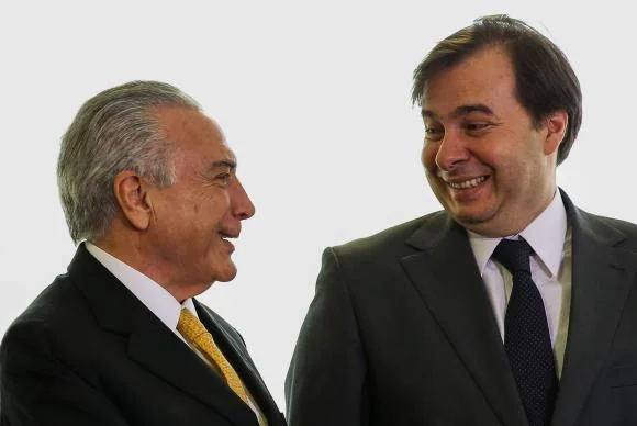 MICHEL TEMER E RODRIGO MAIA FOTO EBC