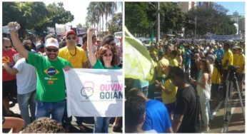 Manifestantes vão às ruas contra Temer e pró-impeachment de Dilma