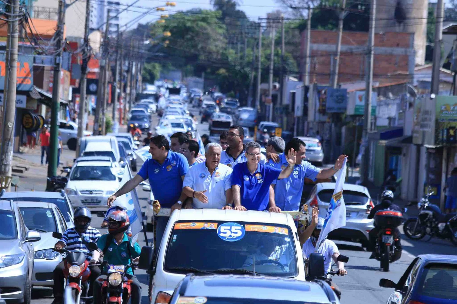 francisco jr vilmar rocha e liderancas em carreata na regiao sudoeste credito rafael batista1