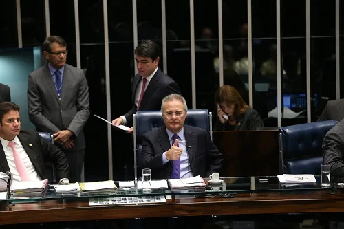 renan continua no senado foto alan marques folhapress