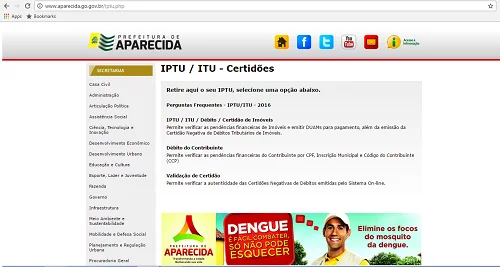 iptu aparecida