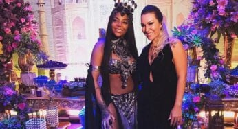 Ludmilla se veste de rainha vampira para comemorar aniversário