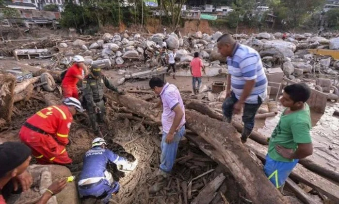 deslizamento colombia