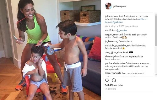 juliana paes com filhos