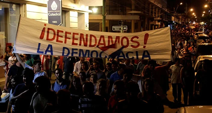 protesto paraguai