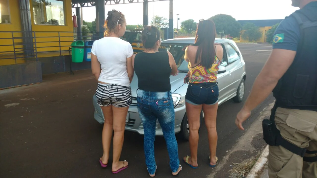 tres mulheres presas pela prf