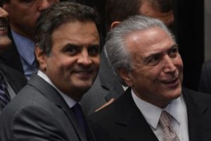 aecio e temer