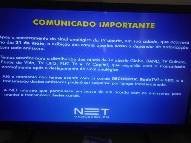 comunicado tv