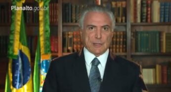 ‘Criminosos não sairão impunes’, diz Temer em vídeo nas redes sociais