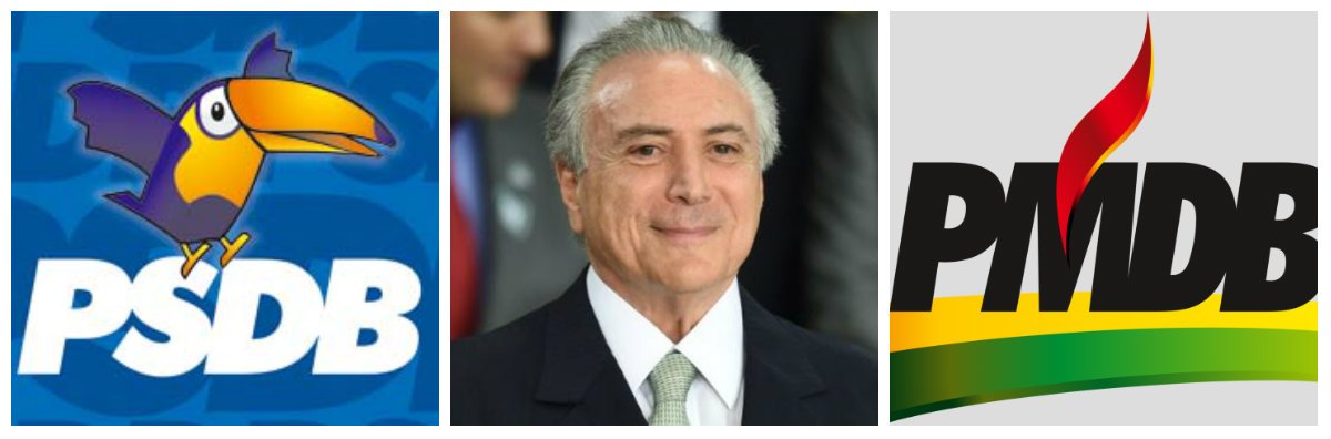 PSDB, PMDB e Temer X o Brasil das ruas