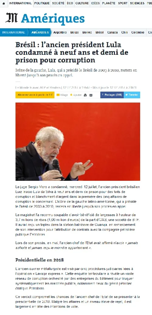 le monde lula