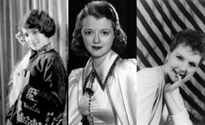 Da esquerda para a direita, Joan Lowell, Janet Gaynor e Mary Martin / Fotos: Divulgação