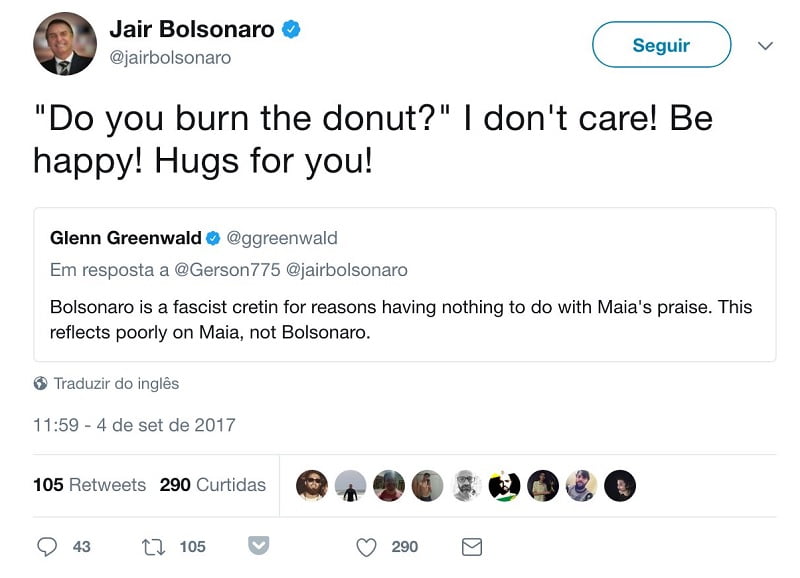 bolsonaro homofobico twitter