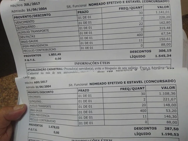 contracheque servidora educacao