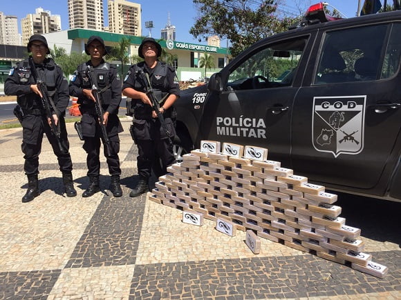 droga apreendida em goiania pmgo