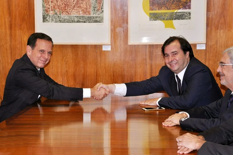 joao doria e rodrigo maia foto psdb org