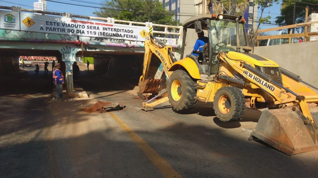 obra viaduto avenida h