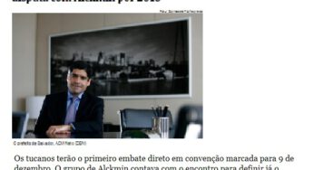 “PSDB deve ser presidido por Marconi”, afirma reportagem do jornal Folha de S.Paulo