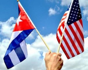 bandeiras de cuba e estados unidos