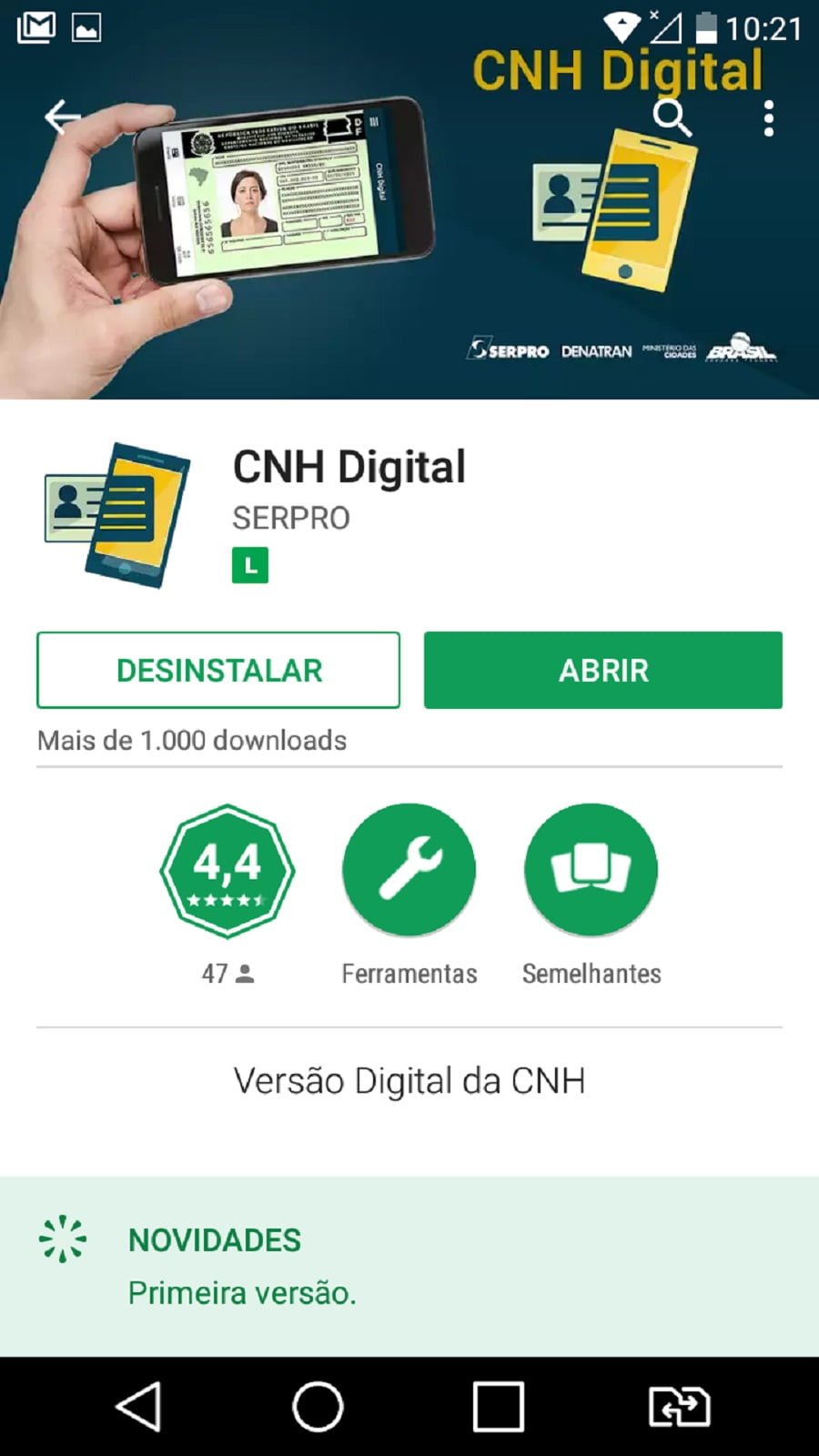 cnh digital aplicativo 1