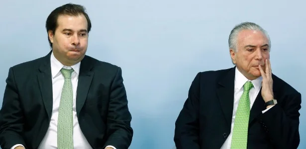 rodrigo maia e temer