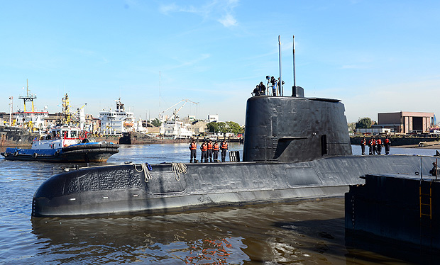 submarino desaparecido foto armada argentina reuters