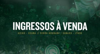 Goiás dá início à venda de ingressos para a partida contra o Ceará