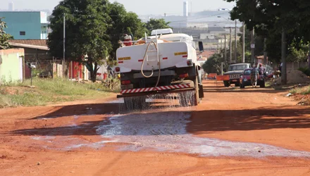 rua de terra prefeitura de aparecida de goiania