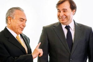 temer e rodrigo maia agencia brasil