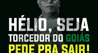 Grupo de torcedores do Goiás pede saída de Hélio dos Anjos: “Chega de apadrinhados”