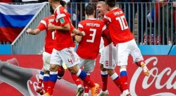 Rússia atropela Arábia Saudita em goleada na abertura da Copa