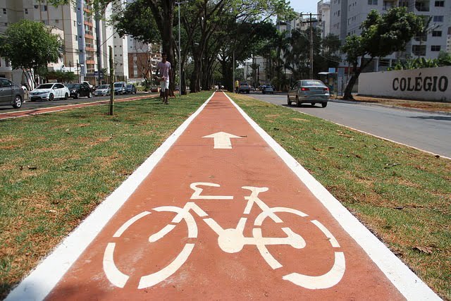 sinalizacao bicicleta foto prefeitura de goiania