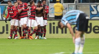 Flamengo vence Grêmio e se mantém vivo em disputa de título com Palmeiras