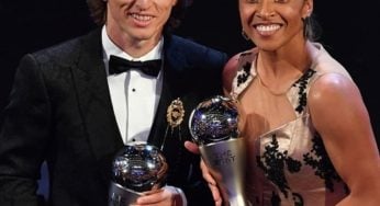 Luka Modric foi eleito o melhor jogador do Mundo e Marta levou o prêmio entre as mulheres